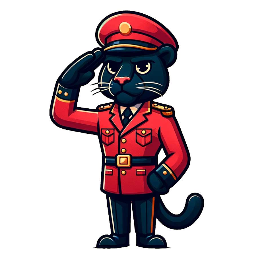 Illustration d’un personnage en uniforme rouge pour le Dialogue national inclusif