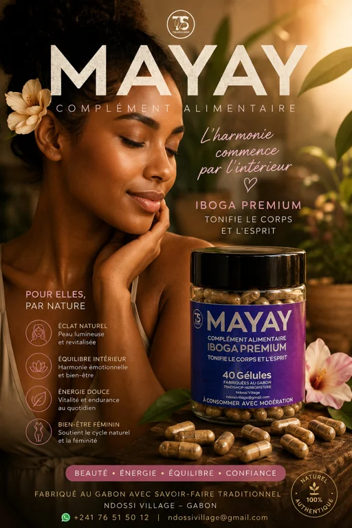 Visuel MAYAY avec portrait féminin et création de la marque