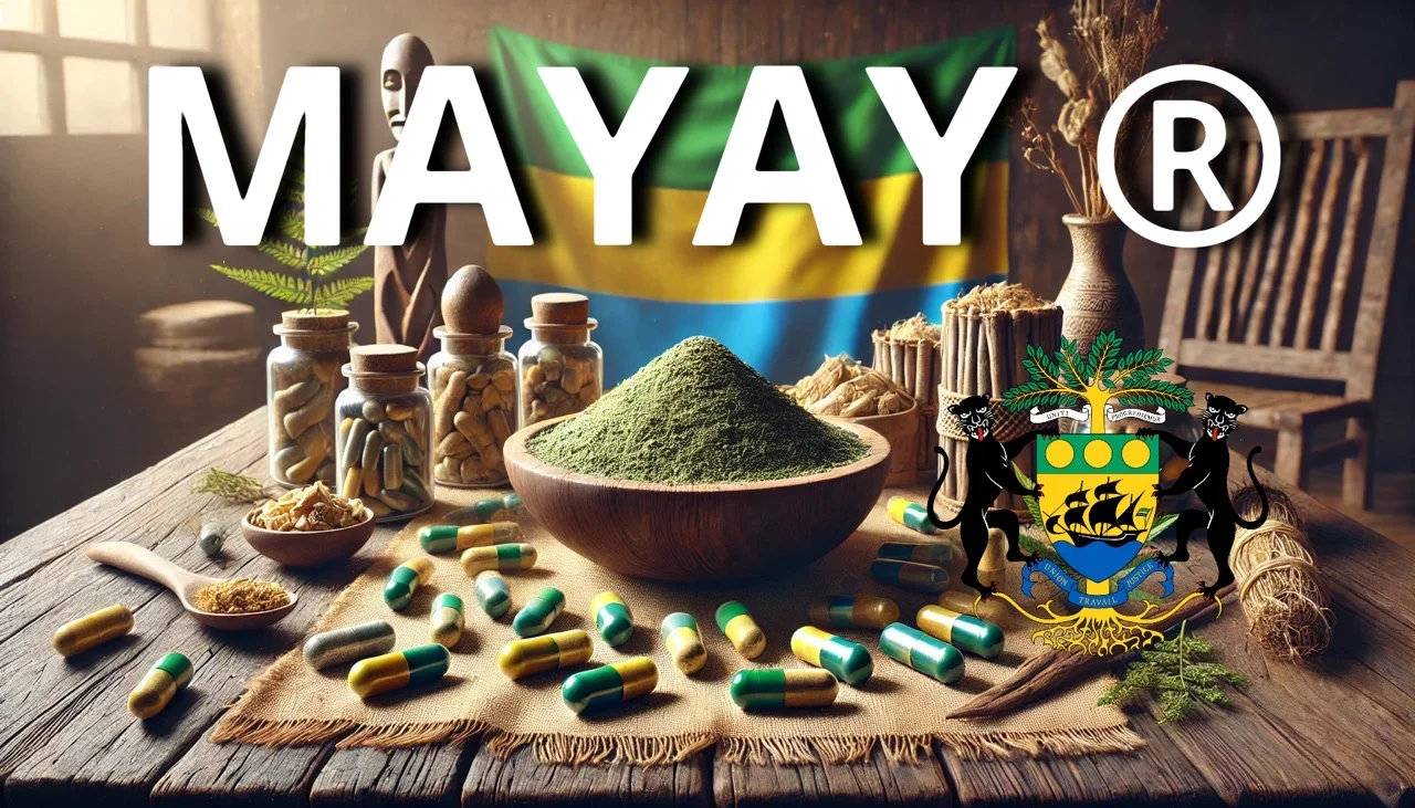 Visuel MAYAY avec récipients artisanaux et éléments végétaux